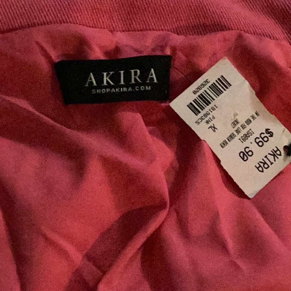 AKIRA Pink and Purple Sequin Jean Jacket - Picture 7 of 11